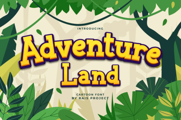 Adventure Land: A Fun Display Font for Brand Identity