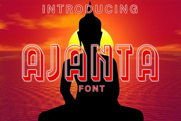 Ajanta: A Premium 3D Display Font for Editorial Design