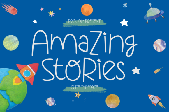 Amazing Stories: A Quirky Display Font for Editorial Design