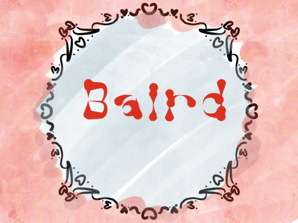 Baird: A Wavy Display Font for Editorial Design