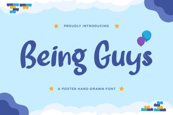 Being Guys: A Hand-Drawn Display Font for Playful Editorial Design