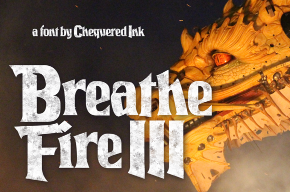Breathe Fire III: A Magical Display Font for Crafters