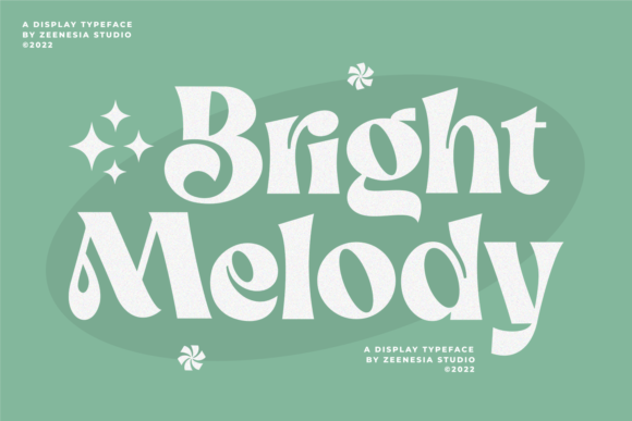 Bright Melody: A Bold Display Font for Web Design
