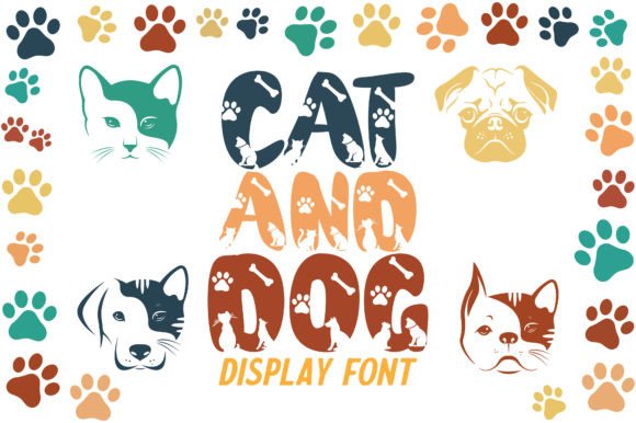 Cat and Dog: A Fun Display Font for Small Business Branding