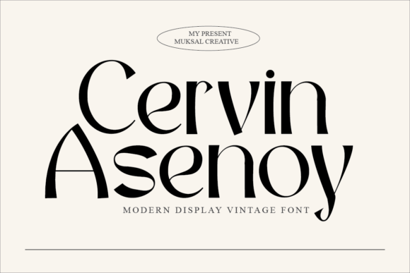 Cervin Asenoy: A Distinct Display Font for Web Design