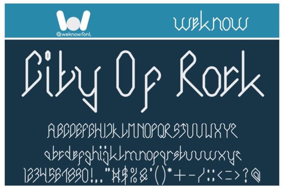 City of Rock: A Bold Display Font for Brand Identity