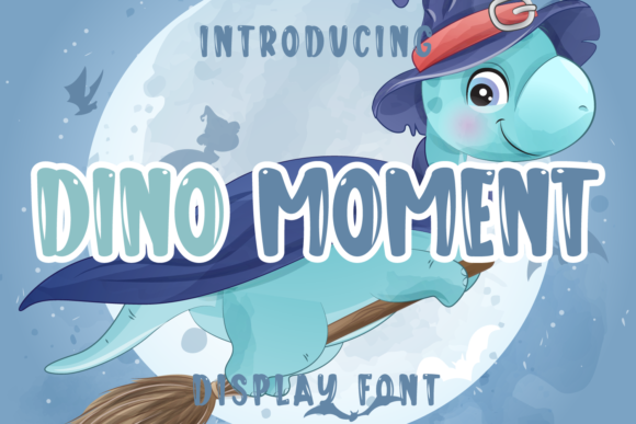 Dino Moment: A Bubbly Display Font for Branding