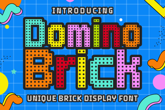 Domino Brick: A Playful Display Font for Editors