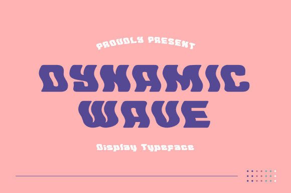 Dynamic Wave: A Retro Display Font for Web Design