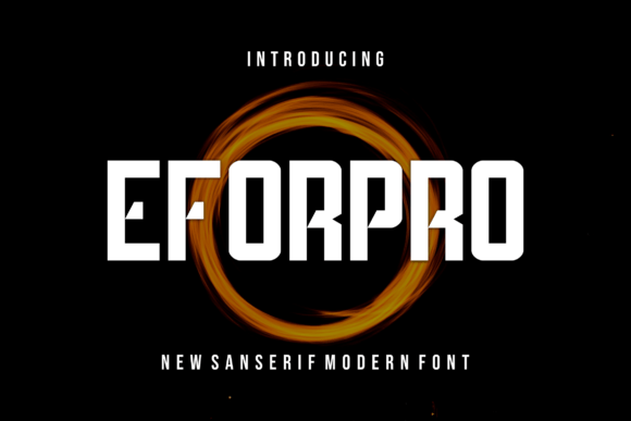 Eforpro: A Unique Display Font for Your Brand