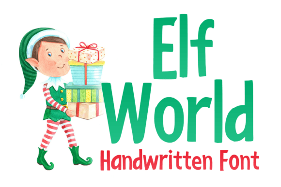 Elf World: A Playful Display Font for Festive Design