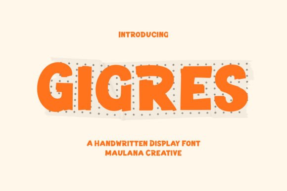 Gigres: A Bold Handwritten Display Font for Web Design