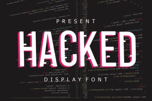 Hacked: A Bold Display Font for Web Design