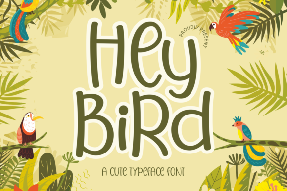 Hey Bird: A Playful Display Font for Editorial Design
