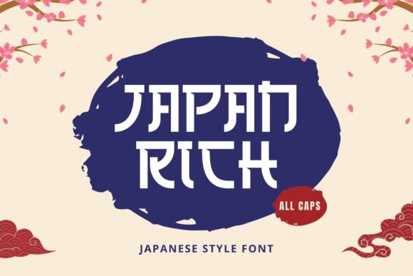 Japan Rich: A Bold Display Font for Handmade Creators