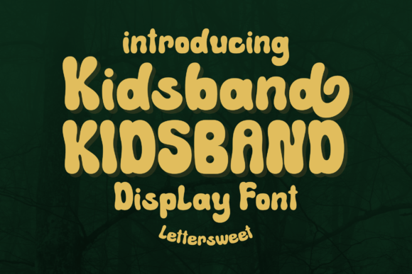 Kidsband: A Playful Display Font for Editorial Design