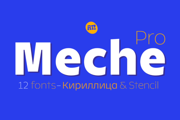 Meche Pro: A Geometric Display Font for Modern Web Design