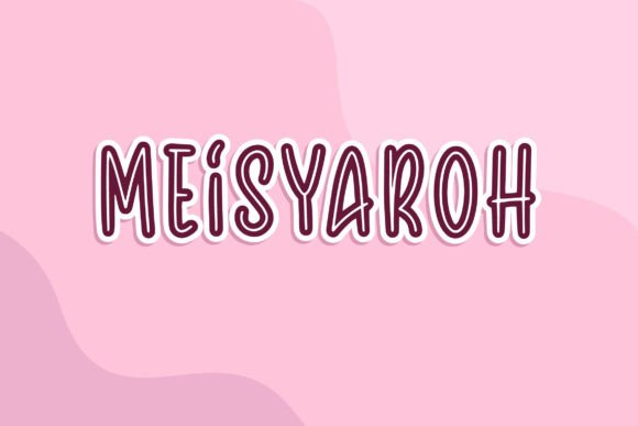Meisyaroh: A Modern Display Font for Editorial Design