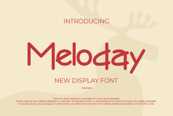 Meloday: A Modern Display Font for Your Brand