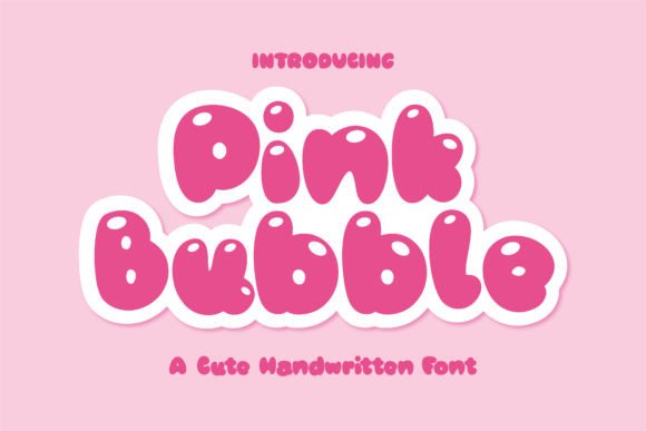 Pink Bubble: A Playful Display Font for Editorial Design