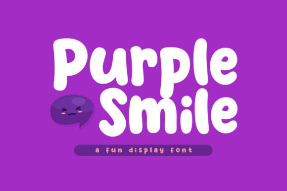 Purple Smile: A Playful Display Font for Business