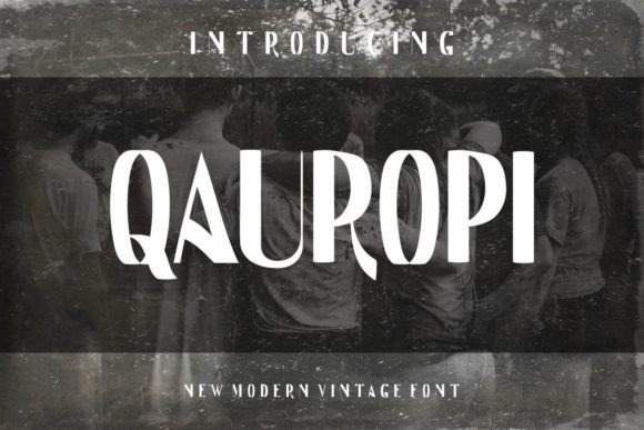 Qauropi: A Unique Display Font for Editorial Design