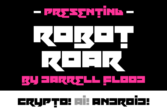 Robot Roar: A Futuristic Display Font for Bold Editorial Design