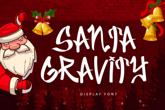 Santa Gravity: A Bold Display Font for Holiday Campaigns