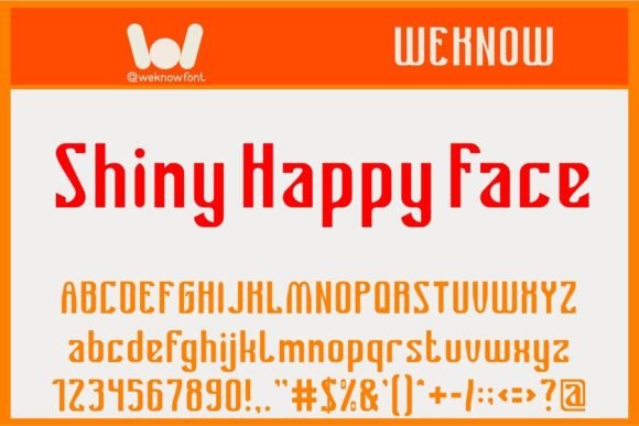 Shiny Happy Face: A Bold Display Font for Branding