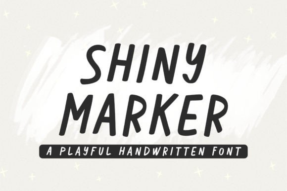 Shiny Marker: A Playful Display Font for Crafters