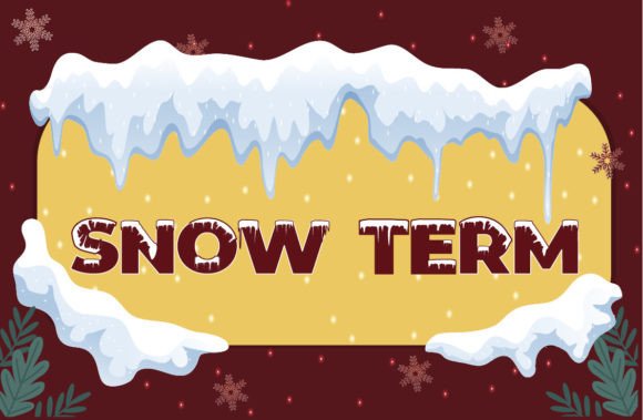 Snow Term: A Winter Display Font for Makers
