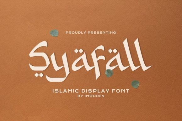 Syafall: An Elegant Arabic Display Font for Branding