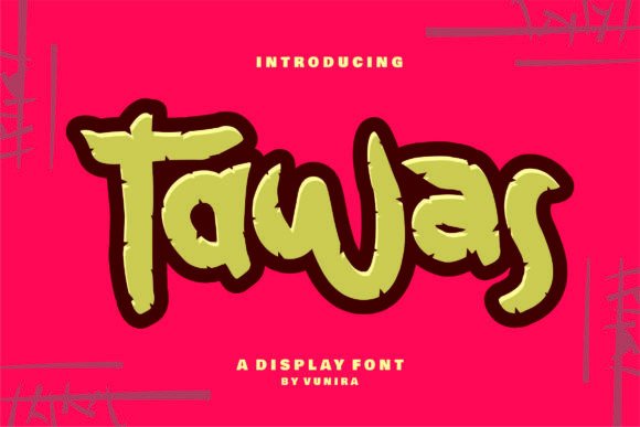 Tawas: A Modern Display Font for Editorial Design