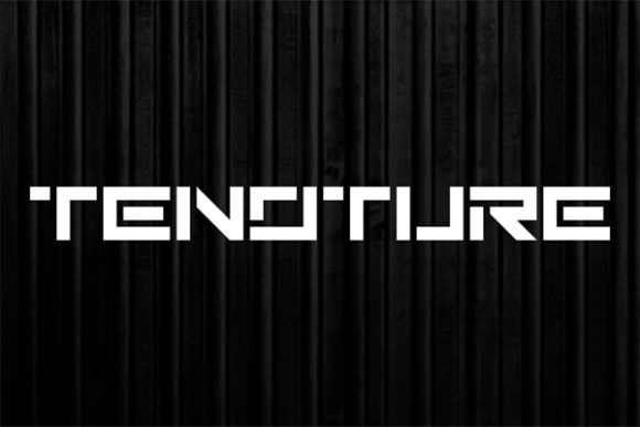 Tenoture: A Futuristic Display Font for Modern Brands