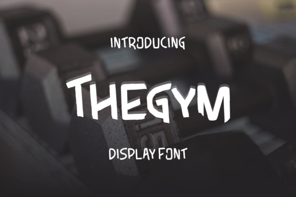 Thegym: A Bold Display Font for Crafters and Makers