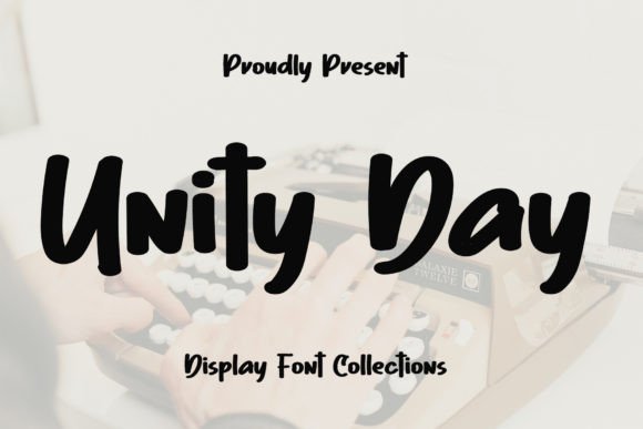 Unity Day: A Handwritten Display Font for Editors