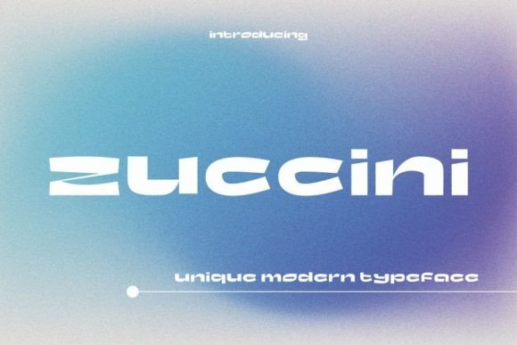 Zuccini: A Modern Display Typeface for Editorial Design